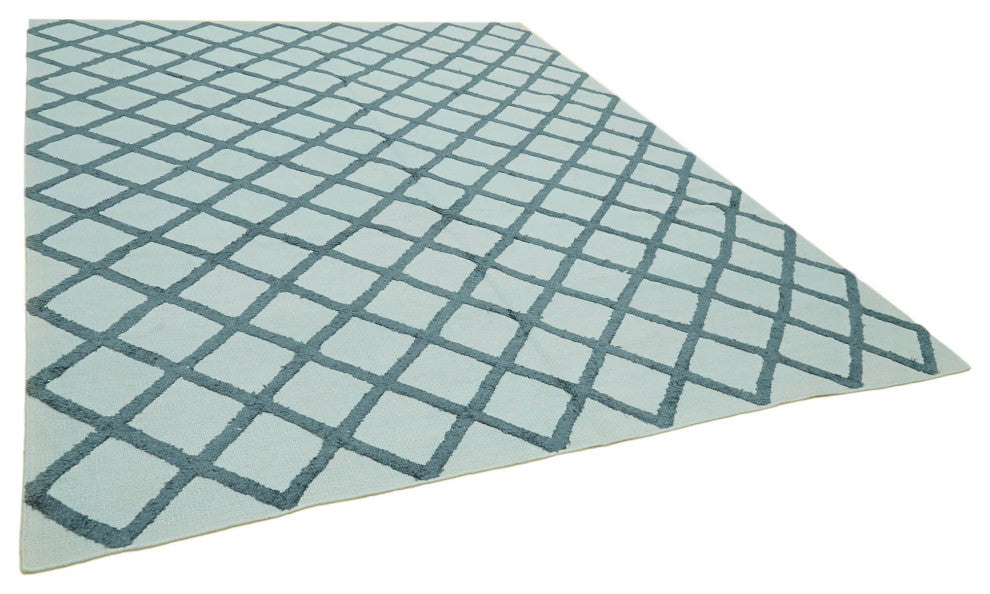 Rug N Carpet - Hand-knotted Modern Design 8' 1'' x 10' 0'' Flatweave Kilim Rug