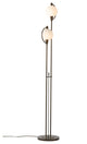 Pluto Floor Lamp, Bronze Finish, Opal Glass