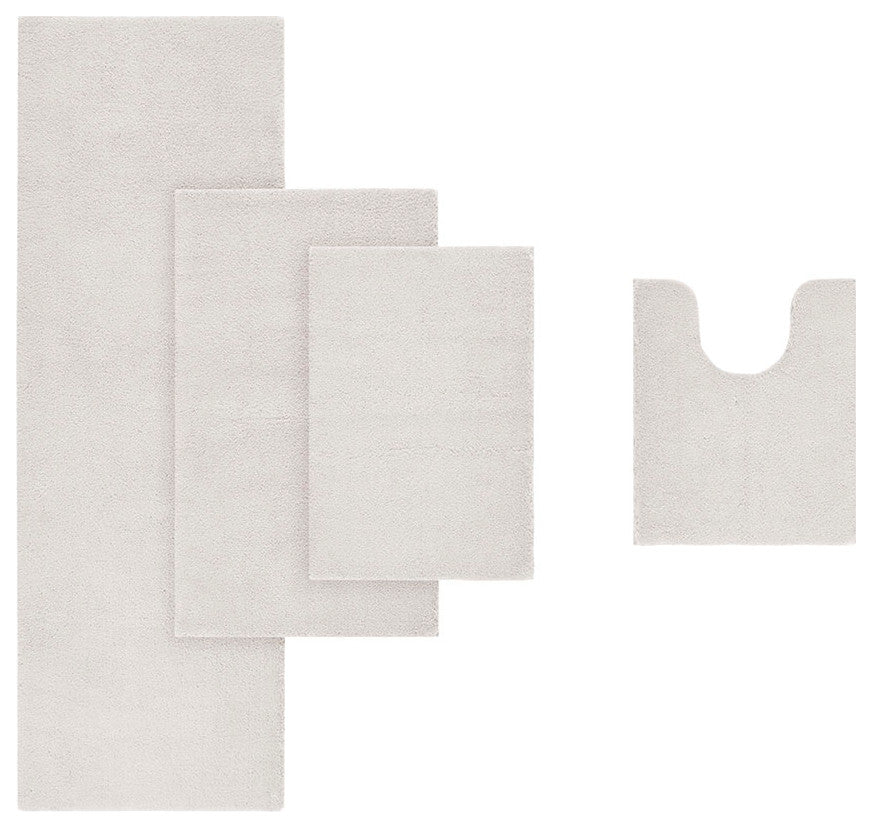 Madison Park Signature Marshmallow Bath Rug, Taupe, 20x24" Contour
