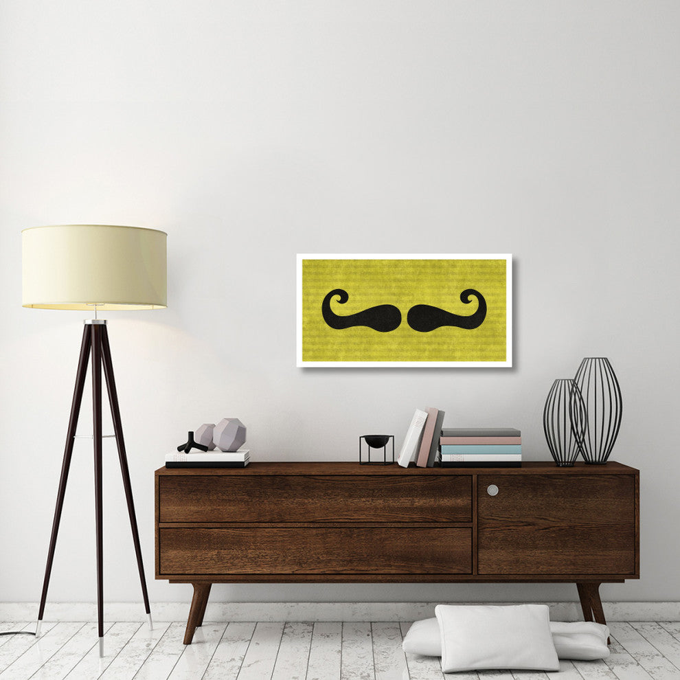 "Mustache: Mustachio" Digital Paper Print by BG.Studio, 38"x20"