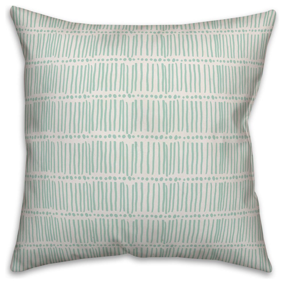 Sketched Pattern 18x18 Throw Pillow