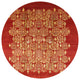 Ahgly Company Indoor Round Mid-Century Modern Area Rugs, 8' Round
