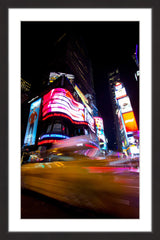 "Time Square by Night" Framed Painting Print, 24"x36"
