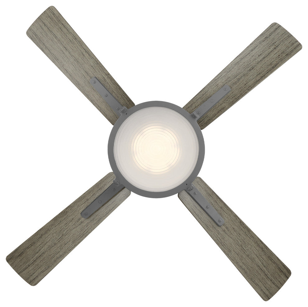 Nautilus 4-Blade Smart Ceiling Fan 56" Graphite Weathered Wood, 3500K LED Kit