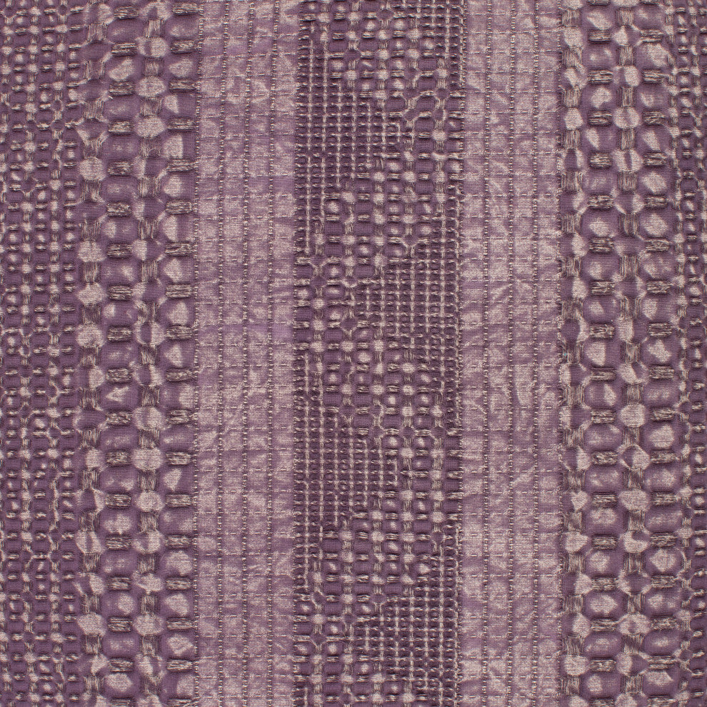 Surya Washed Waffle Medium Purple Pillow Shell With Polyester Insert 18"H X 18"W