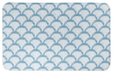 Blue Scallops 21x34 Bath Mat