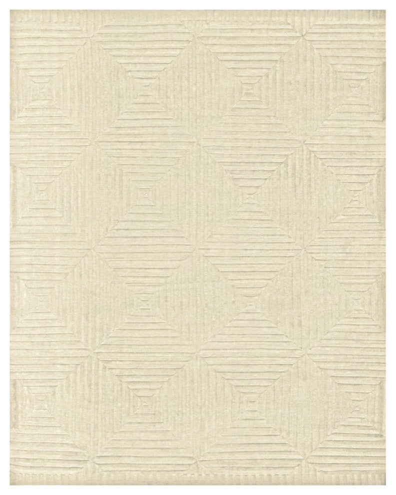 Weave & Wander Calistoga Rug, Ivory, 4'x6'