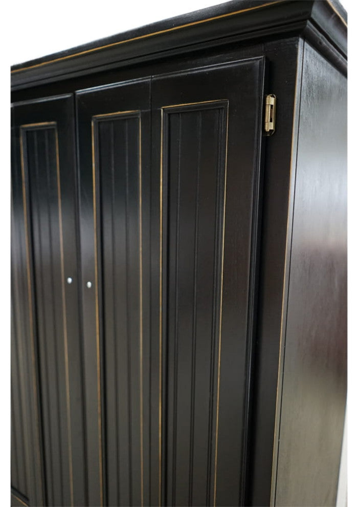 Eagle Furniture Coastal Computer Armoire Work Station, Antique Black