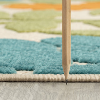 Ostro Modern Floral Area Rug, Multi-Color, 5'3" X 7'3"