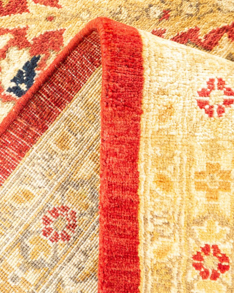 Mogul, One-of-a-Kind Hand-Knotted Area Rug Orange, 6' 2" x 8' 6"