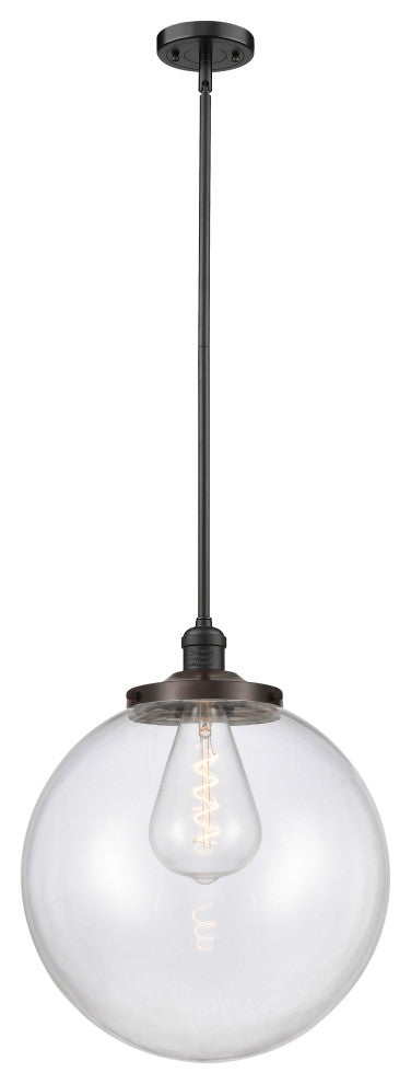 Beacon Pendant, Oil Rubbed Bronze, Clear