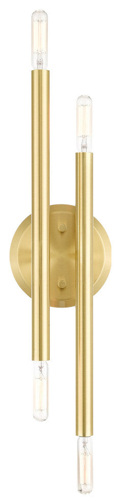 Satin Brass Mid Century Modern Sconce