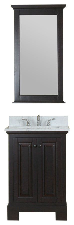 Richmond 24" Bathroom Vanity With Carrera Marble Top