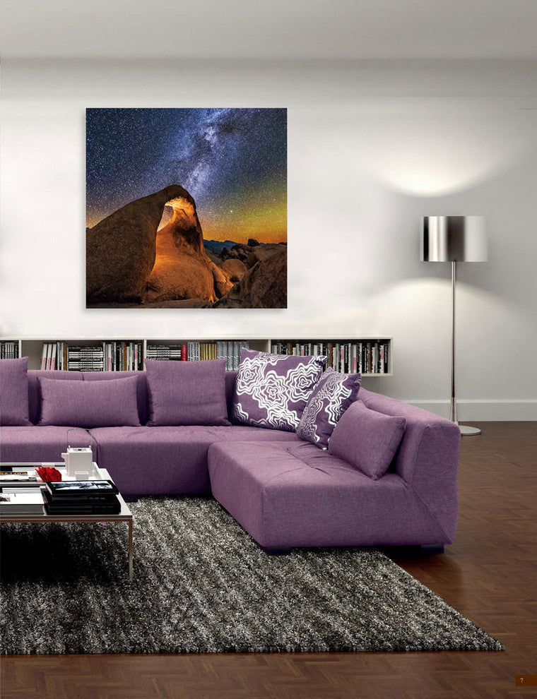 Epic Graffiti Starry Night, the Dessert Acrylic Wall Art, 32"x32"