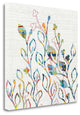 "Rainbow VInes With Flowers" By Kathy Ferguson, Giclee on Gallery Wrap Canvas