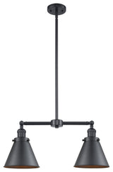 Appalachian 2-Light Chandelier, Matte Black, Matte Black