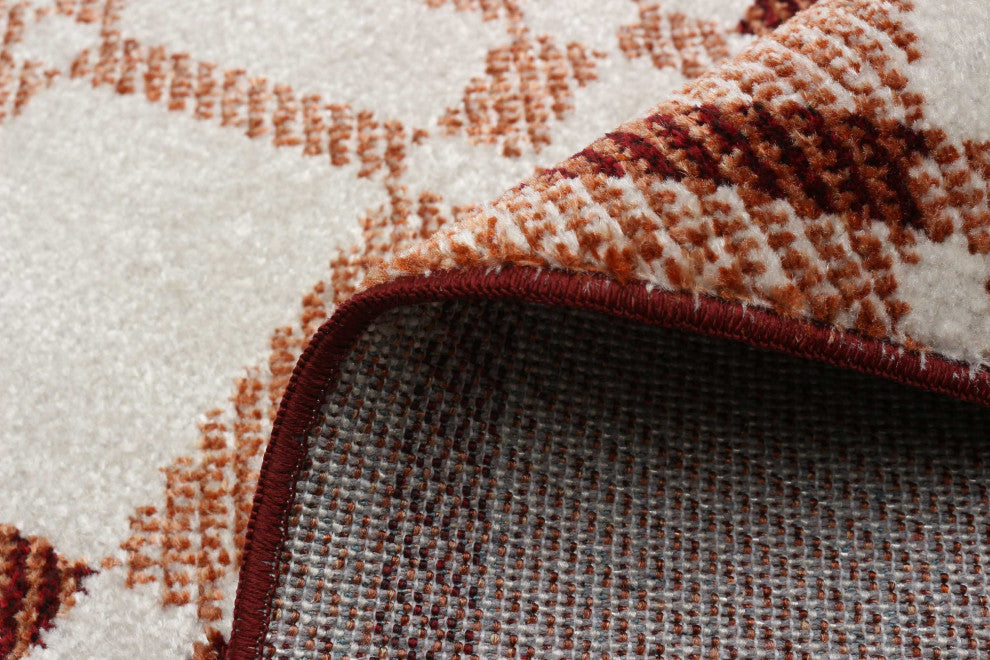 Aqua Roma Area Rug, Copper, 2'6"x8'