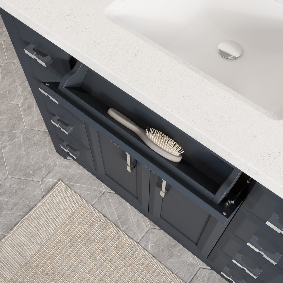 Calais 42" Bathroom Vanity, Pepper Gray