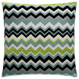 Chevron Pillow - Aqua