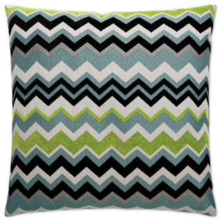 Chevron Pillow - Aqua