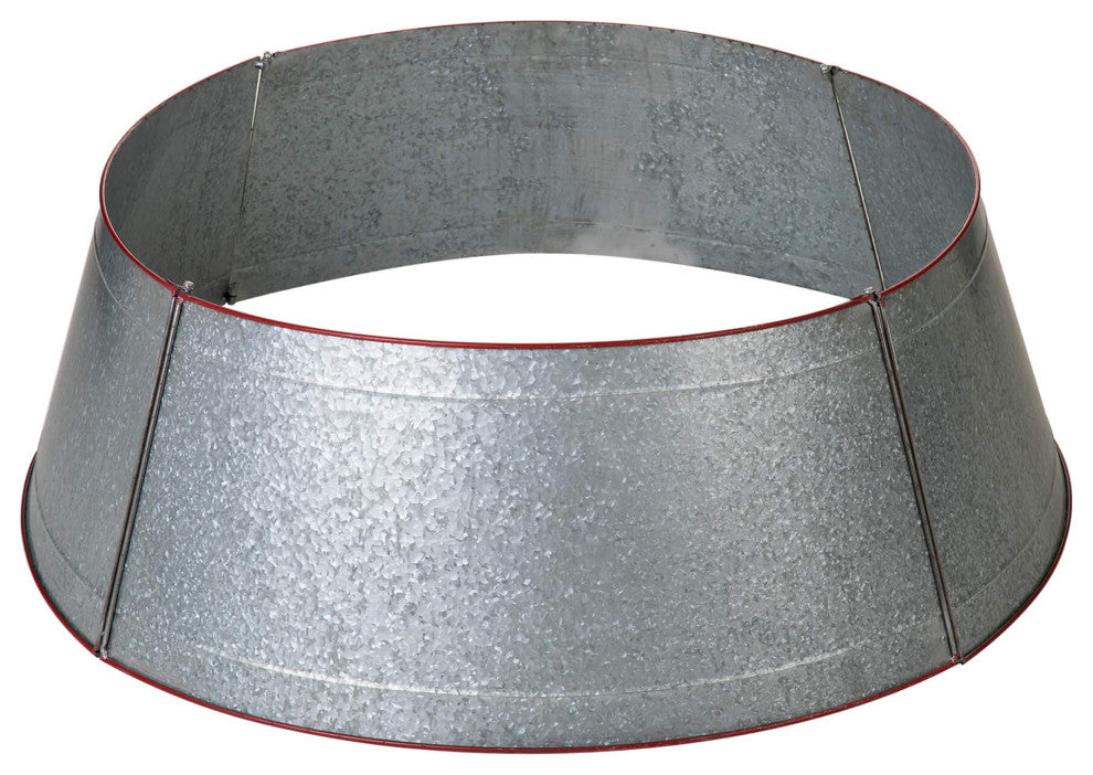 40.5"D Christmas Galvanized Metal Truck Tree Collar