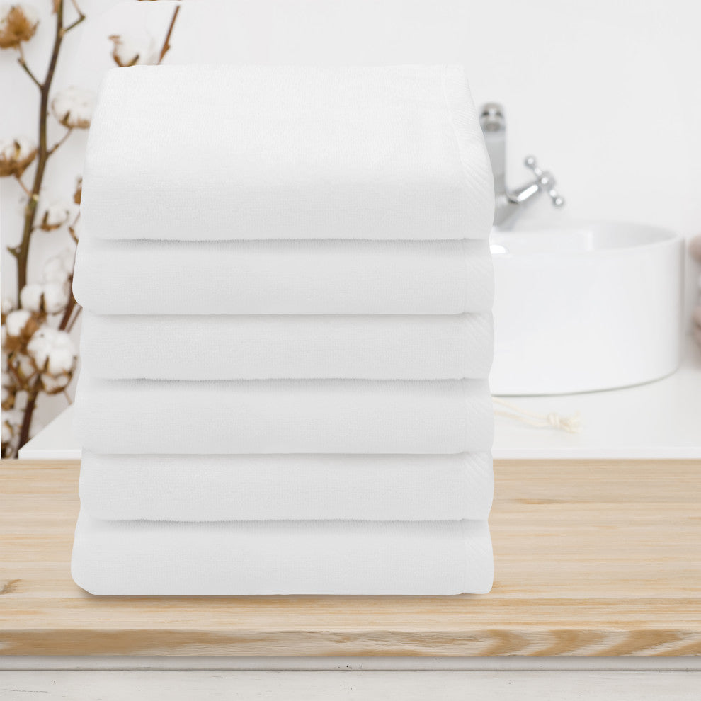 Linum Home Textiles 100% Turkish Cotton Ediree Hand Towels (Set of 6)