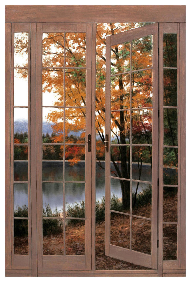 "Autumn Threshold" Digital Paper Print by Diane Romanello, 26"x38"