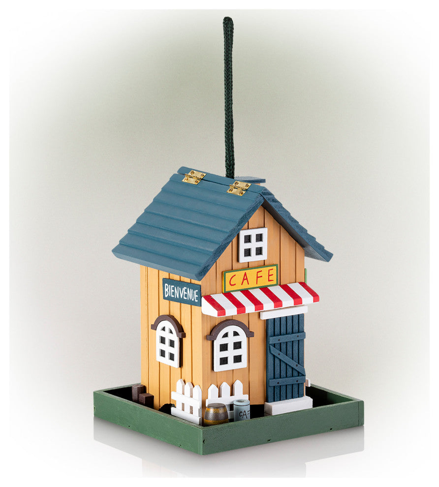Alpine Hanging Cafe Bird Feeder, 9"