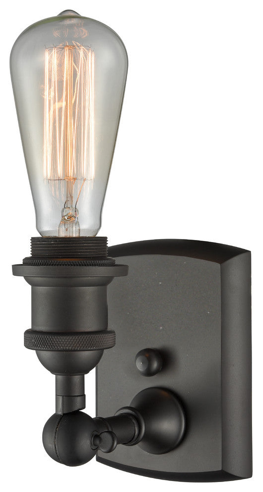 1-Light Dimmable LED Bare Bulb 4.5" Sconce, Oil Rubbed Bronze