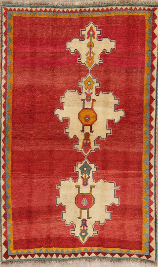 Consigned, Tribal Persian Medallion Oriental Hand-Knotted Vintage Area Rug, 4X5