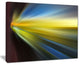 "Brown Blue Focus Light" Abstract Digital Art Canvas Print