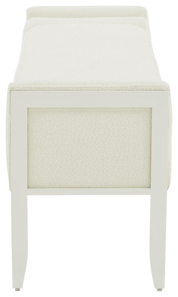 Ines Cream Boucle Bench