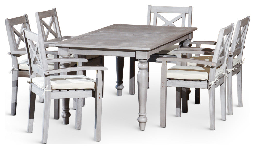 DTY Outdoor Living Castlewood Canyon Dining Set, 7-Piece Rectangular Dining Set