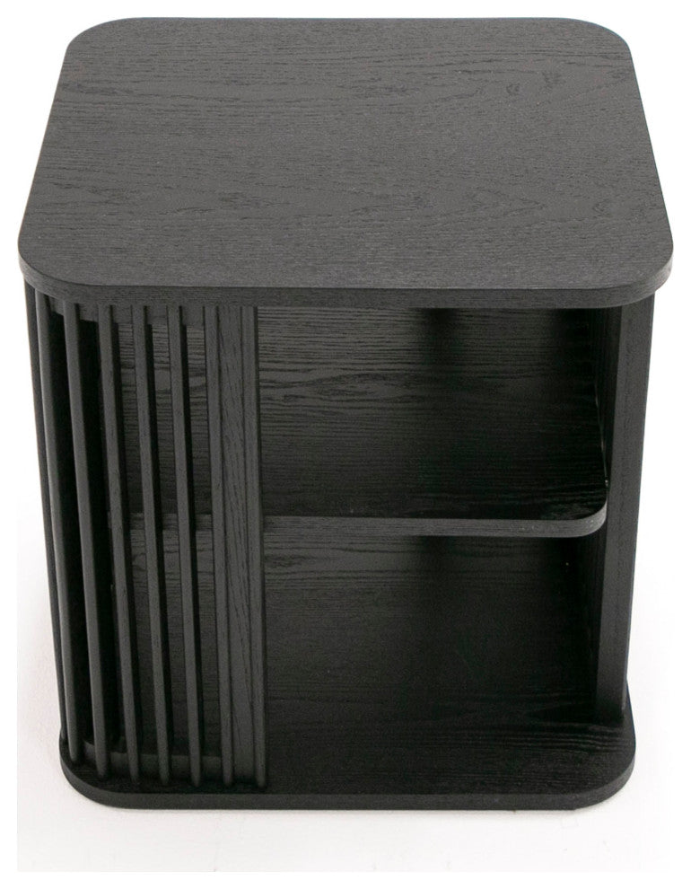 Modrest Thayne Modern Mid Century Black Oak End Table