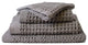 Lattice Bath Towels, Brown, Wash Cloth