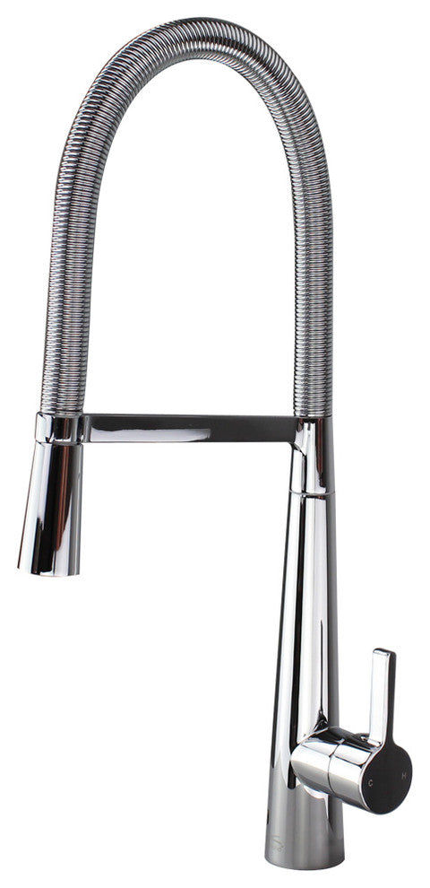 Transolid 1.8 GPM Pull-Down Kitchen Faucet, Polished Chrome