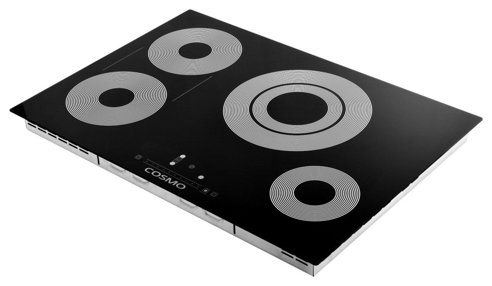 Cosmo 30 in. Electric Ceramic Glass Cooktop with 4 Burners and Touch Controls