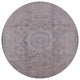 Ahgly Company Indoor Round Mid-Century Modern Area Rugs, 7' Round