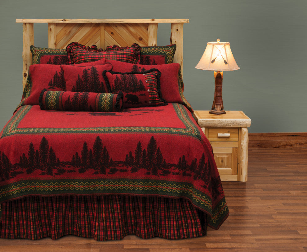 Wooded River Bear Pillow