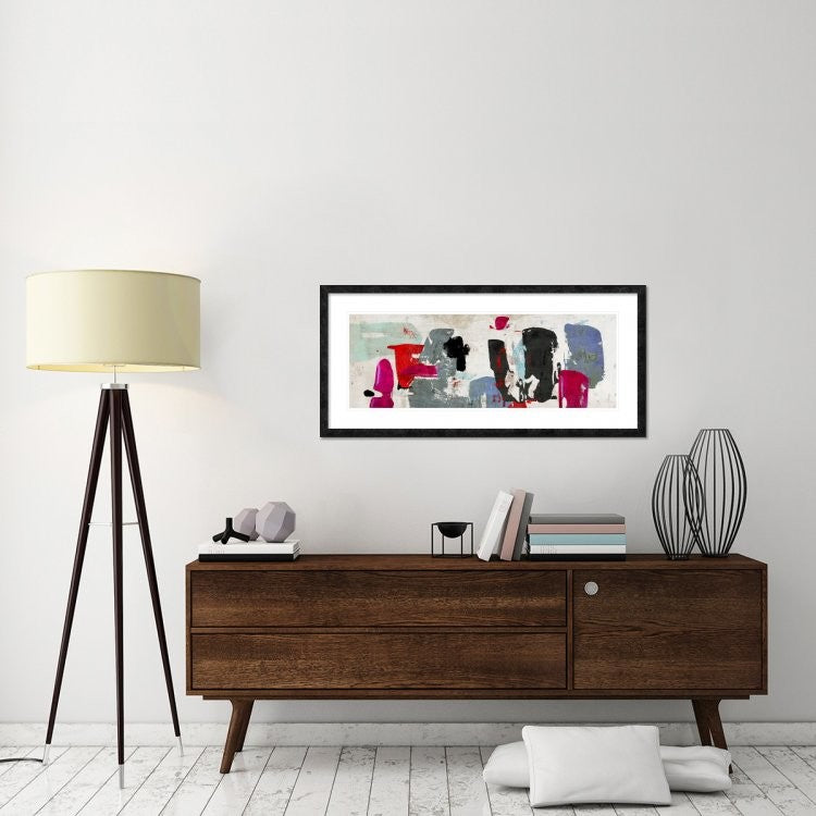 "Supersonic" Framed Digital Print by Anne Munson, 48x23"