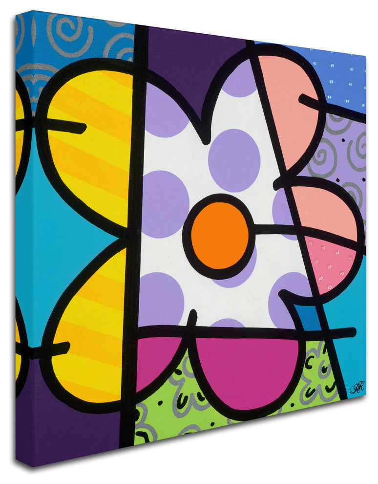 Roberto Rafael 'Big Flower I' Canvas Art