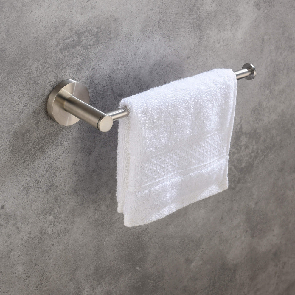 Circular 2-Piece Bathroom Hardware Set, Brushed Nickel
