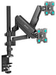 ONKRON Dual Monitor Mount for 13 - 32 Inch Screens up to 17.6 lbs - G140 Black