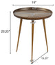 Veracruz Modern Handcrafted Aluminum Accent Table