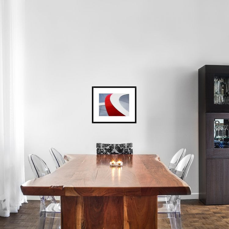 "Red Bow" Framed Digital Print by Luc Vangindertael, 24x20"