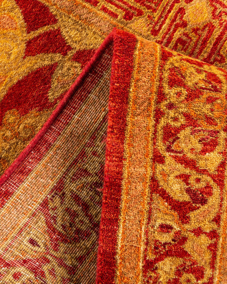 Mogul, One-of-a-Kind Hand-Knotted Area Rug Orange, 2' 7" x 10' 3"