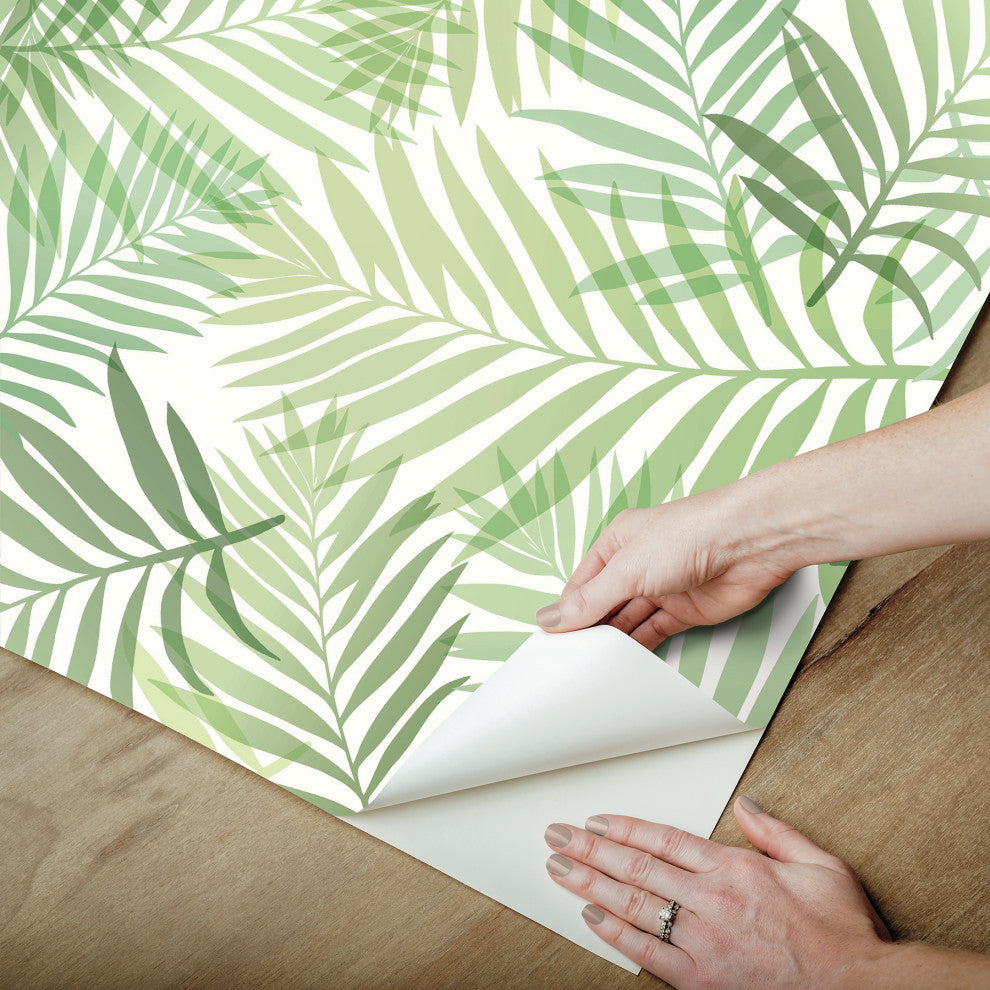 Green Tropical Vibe Peel & Stick Wallpaper