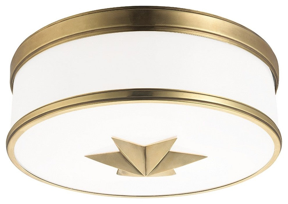Hudson Valley 1115-AGB, 3 Light Flush Mount