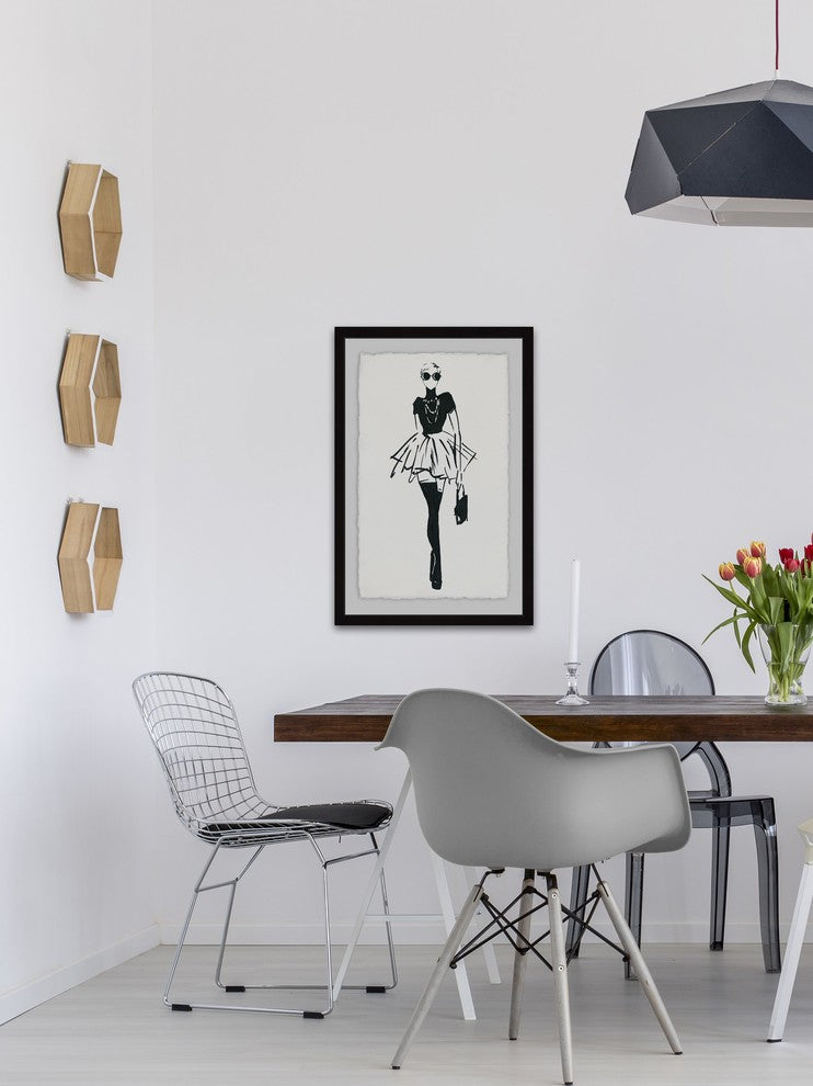 "Straight Ahead" Framed Painting Print, 24"x36"