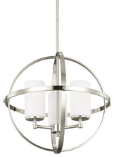 Generation Lighting Lighting 3-Light Chandelier, Incandescent, Brushed Nickel
